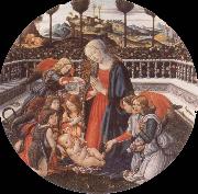 Francesco Botticini, Adoration of the Christ Child